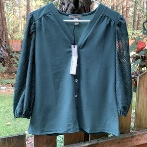 By Design Button Down Blouse NWT